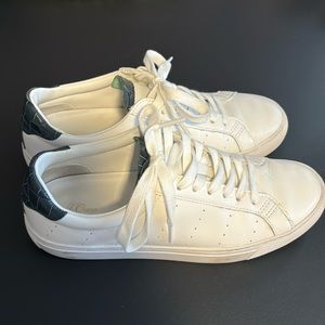 White J. Crew tennis shoes